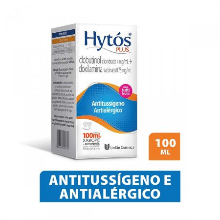 Hytós Plus Cloridrato de Clobutinol 4mg/ml + Succinato de Doxilamina 0,75mg/ml Xarope 100ml