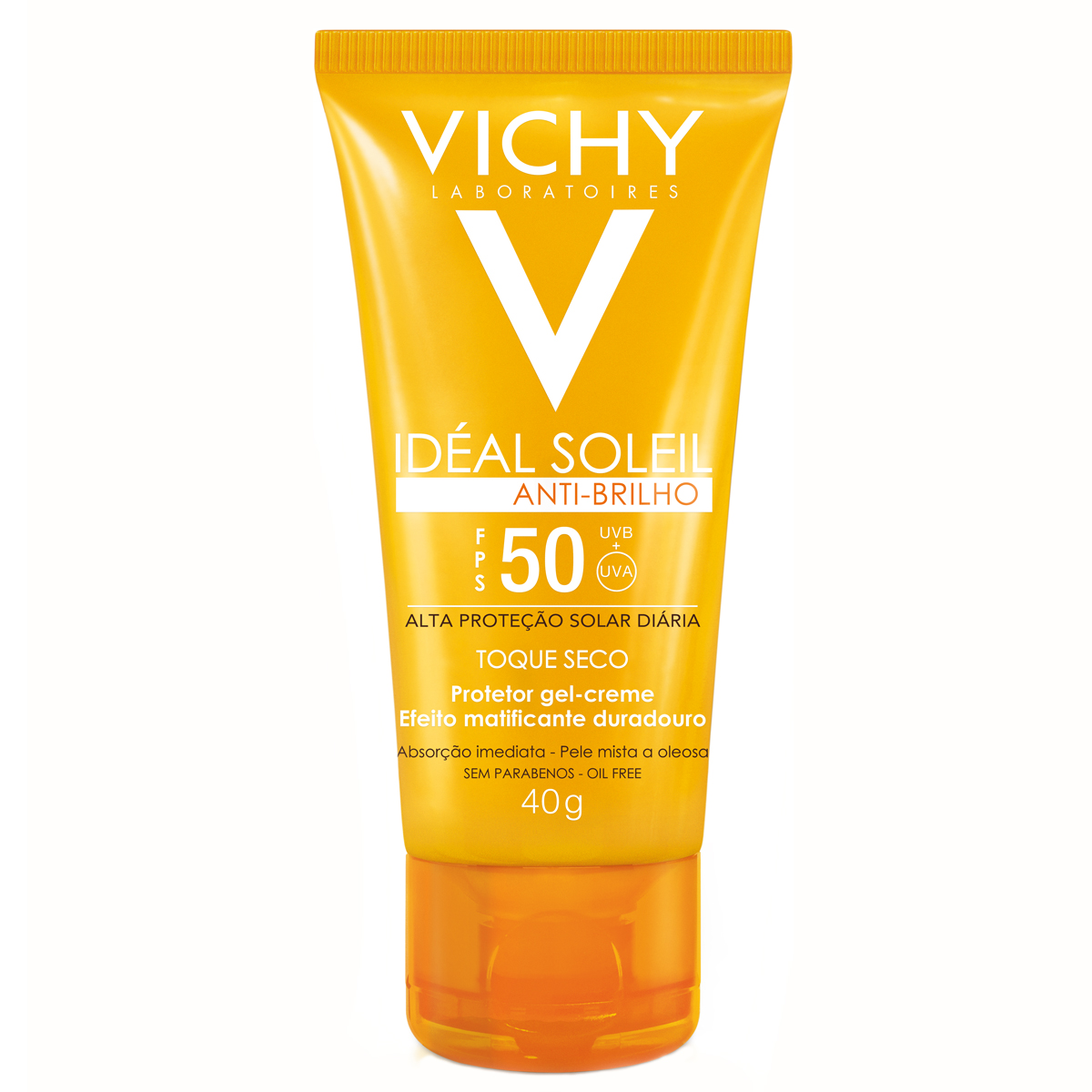 Protetor Solar Facial Idéal Soleil Antibrilho Toque Seco FPS 50 com 40g Menor preço em Protetor Solar Facial Idéal Soleil Antibrilho Toque Seco FPS 50 com 40g