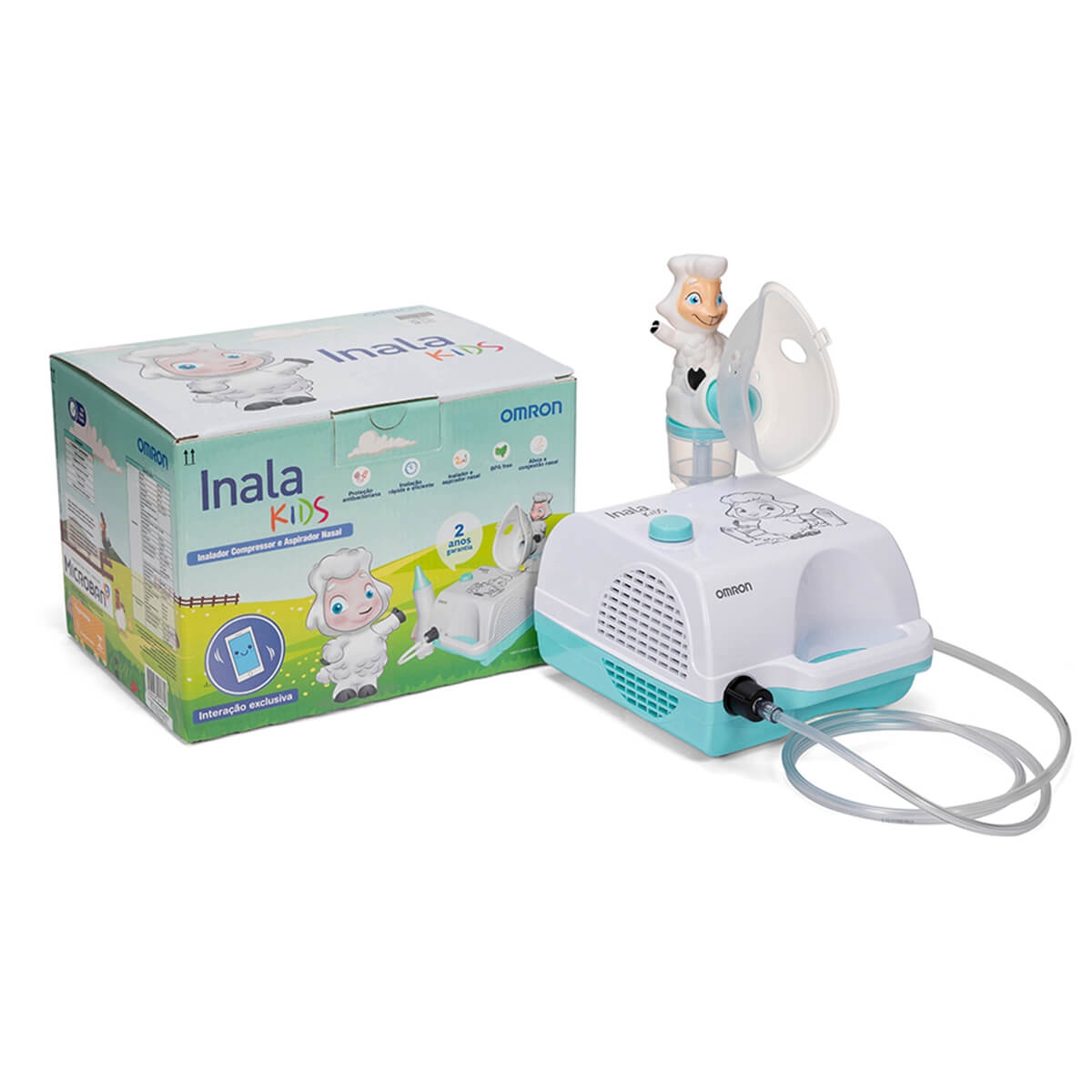Inalador Compressor e Aspirador Nasal InalaKids 1 Unidade | Drogasil