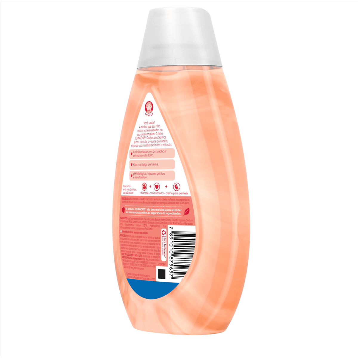 Shampoo Johnson's Baby Cachos Definidos 400ml Johnson & Johnson Drogasil