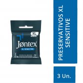 JONTEX PRESERVATIVO SENSITIVE XL 3 UNIDADES