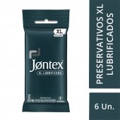 JONTEX PRESERVATIVO LUBRIFICADOS XL COM 6 UNIDADES