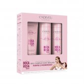 Kit Cadiveu Boca Rosa Hair com Shampoo + Condicionador + Porteína Condicionante