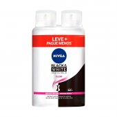 Kit Desodorante Aerosol Nivea Black&White Invisible Clear com 2 unidades