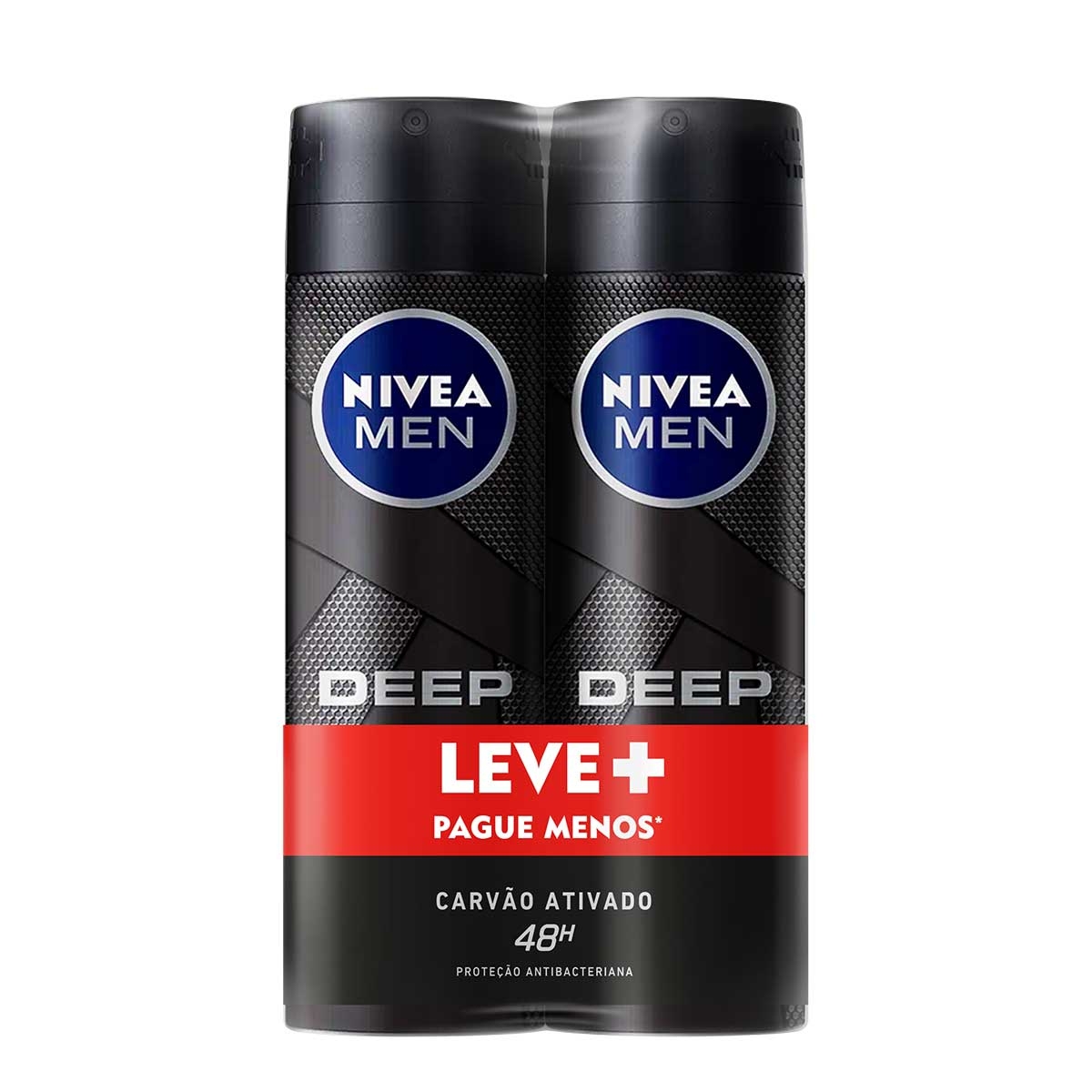 Kit Desodorante Aerossol Antitranspirante Nivea Men Deep Original Carvão Ativado com 2 Unidades Menor preço em Kit Desodorante Aerossol Antitranspirante Nivea Men Deep Original Carvão Ativado com 2 Unidades
