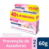 Kit Pomada para Prevenção de Assadura Dermodex Prevent com 2 unidades