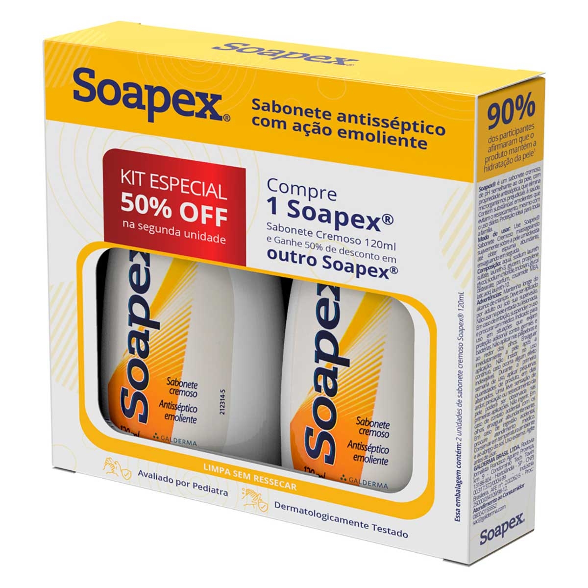Kit Sabonete Líquido Soapex com 2 Unidades de 120ml cada