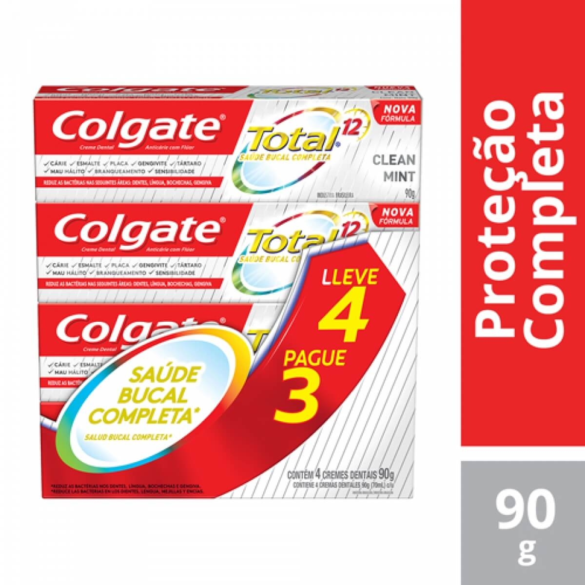 Kit Creme Dental Colgate Total 12 Clean Mint