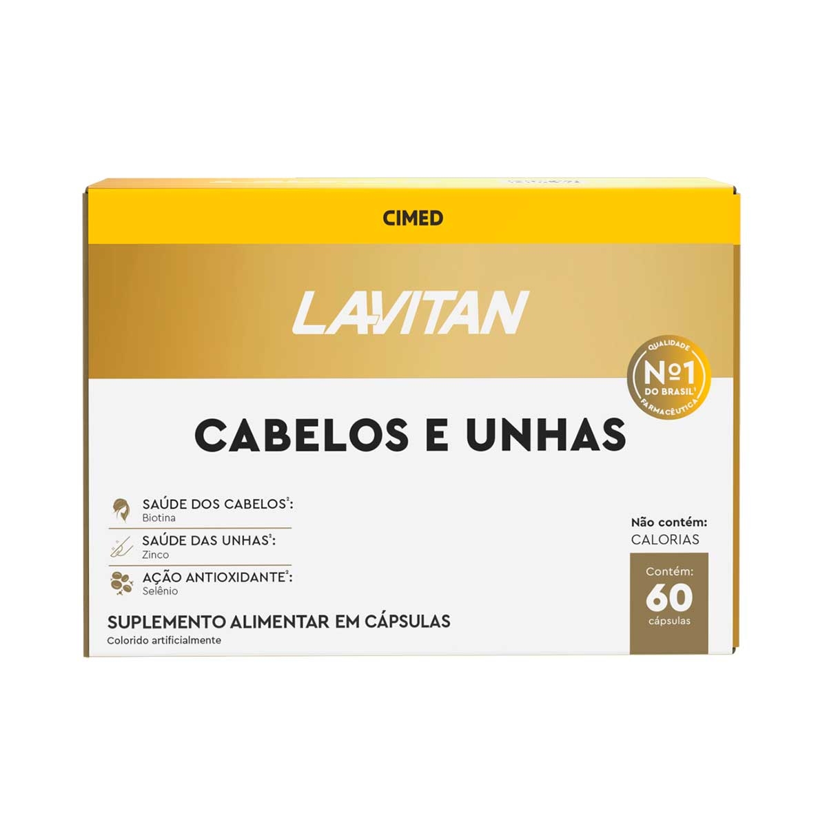 Vitamina para Cabelos e Unhas Lavitan com 60 cápsulas | Drogasil