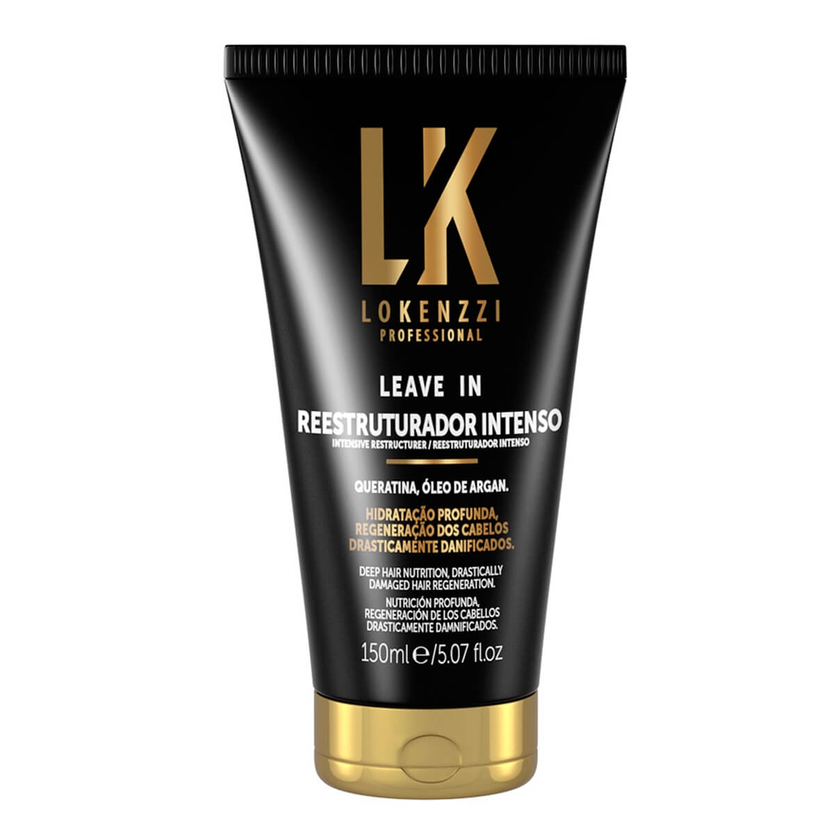 Leave in Lokenzzi Restruturador Intenso para Cabelos Danificados Charis 150m
