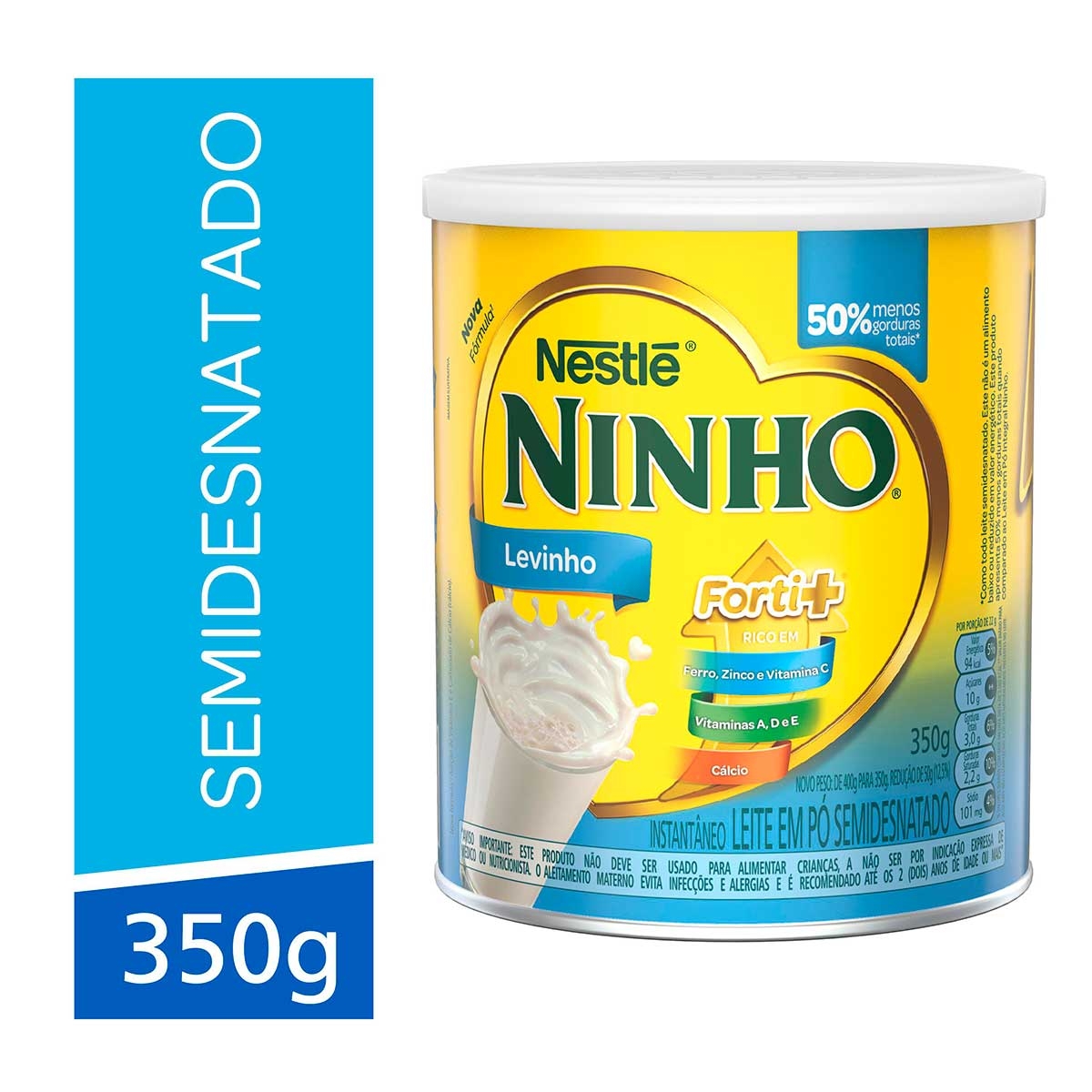 Leite em Pó Ninho Levinho Semidesnatado 350g