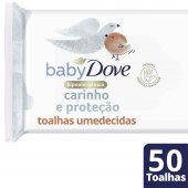 Lenço Umedecido Baby Dove Hidratação Sensível com 50 Unidades