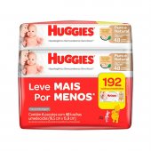 HUGGIES LENCOS UMEDECIDOS PURO E NATURAL LEVE 4 PAGUE 3
