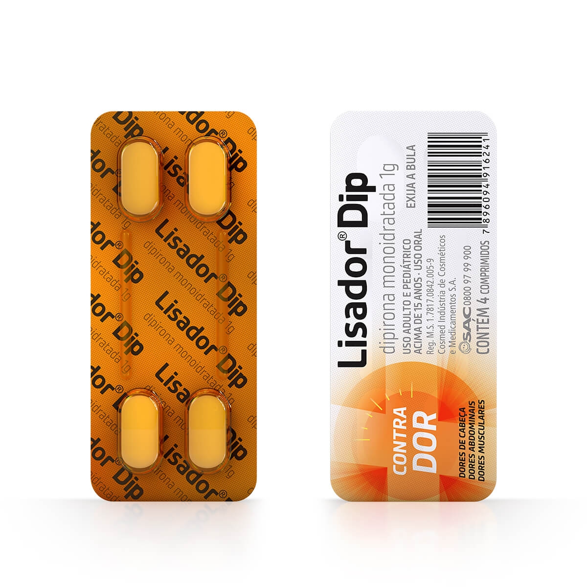Lisador Dip 1g com 4 comprimidos - O que é e para que serve | Drogasil