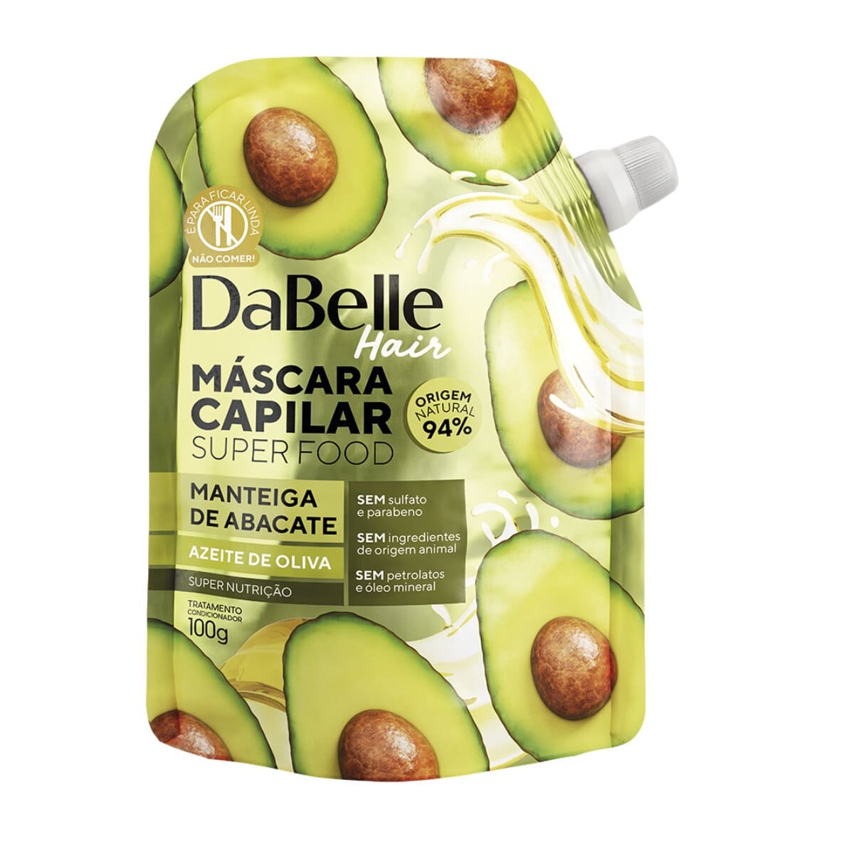 Máscara Capilar Dabelle Manteiga de Abacate + Azeite de Oliva 100g Menor preço em Máscara Capilar Dabelle Manteiga de Abacate + Azeite de Oliva 100g