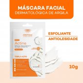 Máscara Dermatológica de Argila Esfoliante Facial Actine com 2 sachês de 5g