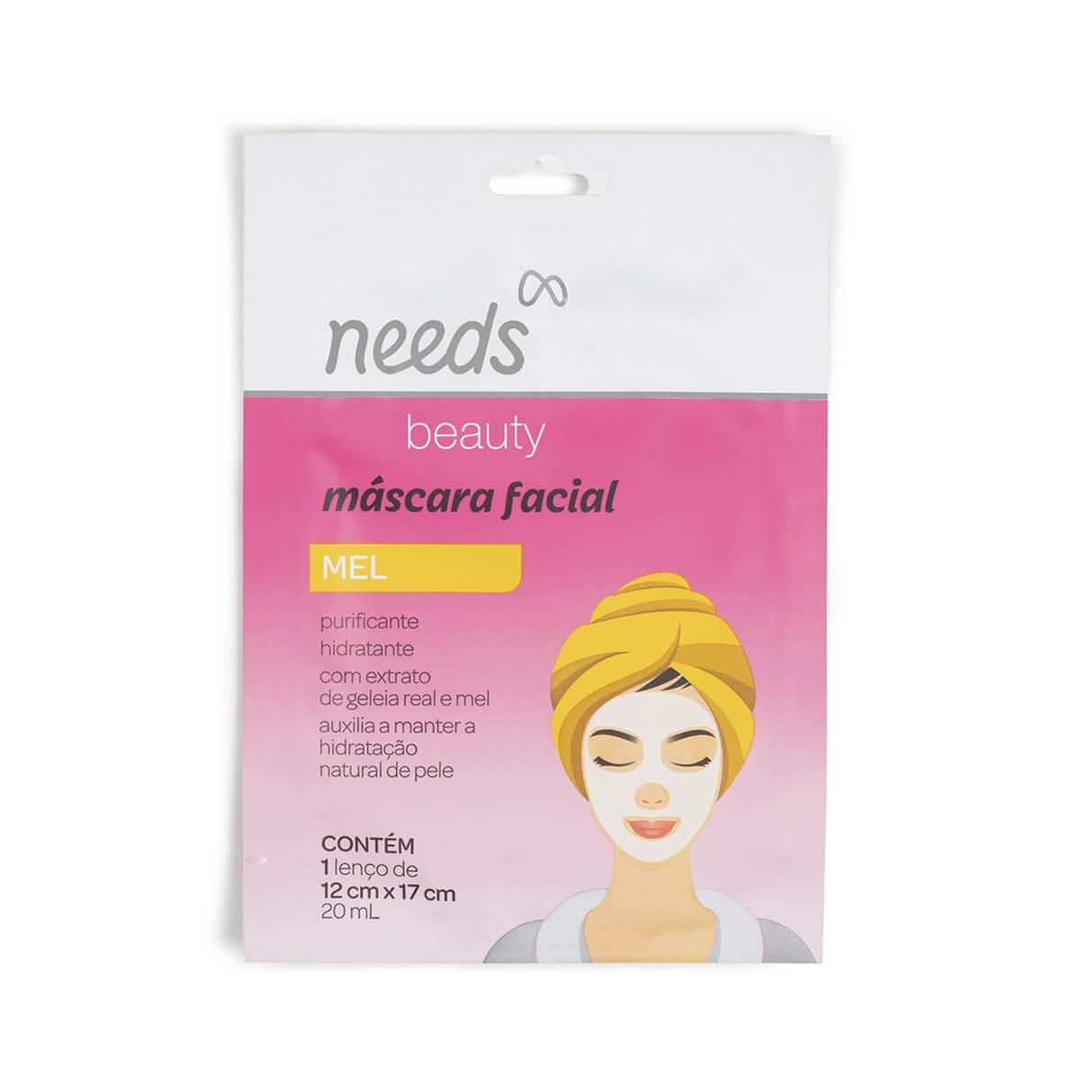 Máscara Facial de Mel Needs Beauty com 1 unidade 1 Unidade