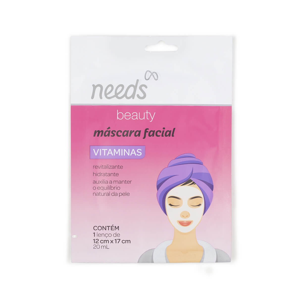Máscara Facial Needs Vitaminas 1 Unidade