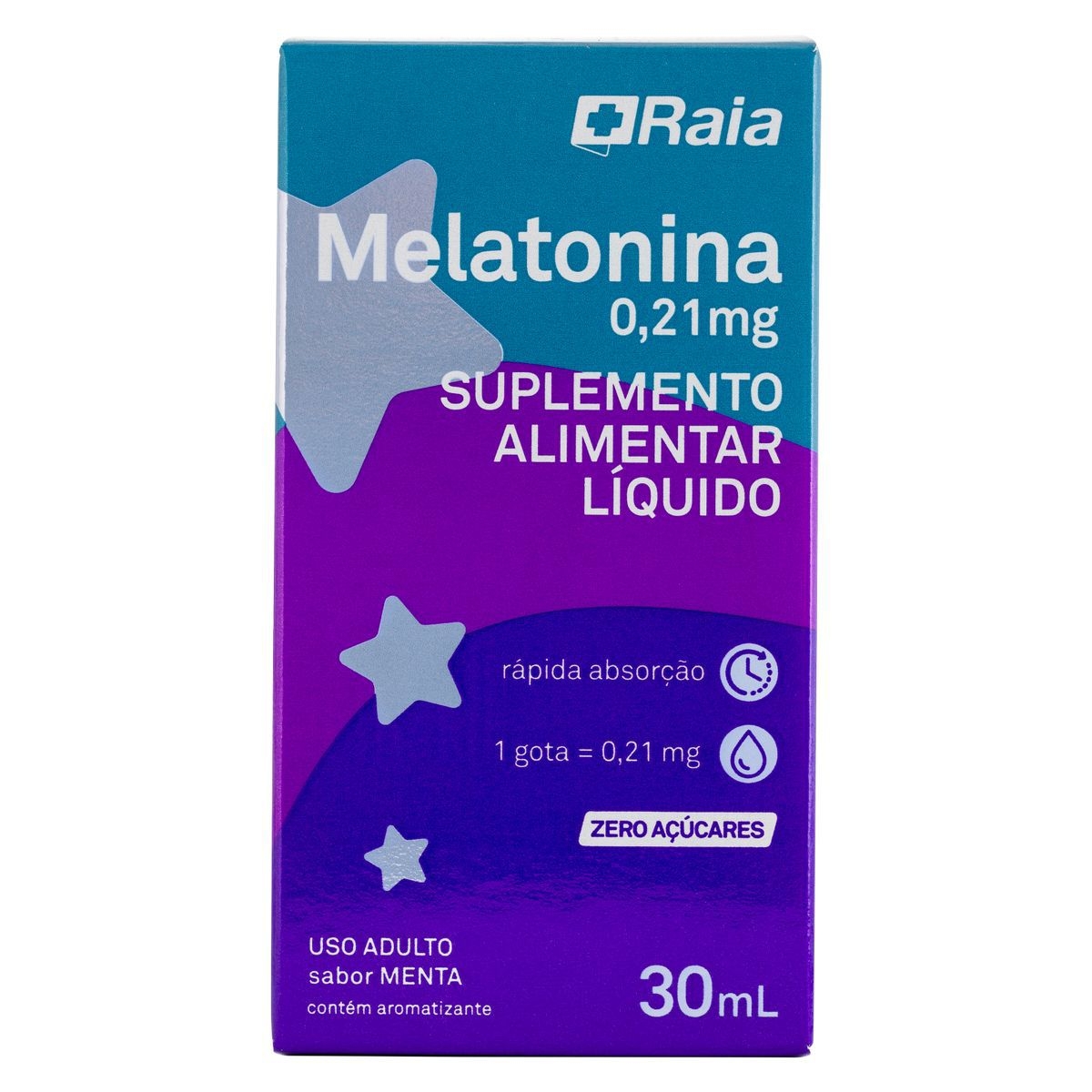 Melatonina Raia 0,21mg Gotas 30ml Menor preço em Melatonina Raia 0,21mg Gotas 30ml
