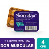 Miorrelax 300mg + 35mg + 50mg com 4 comprimidos