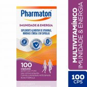 Multivitamínico Pharmaton Imunidade e Energia com 100 Cápsulas