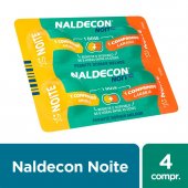 NALDECON NOITE CARTELA AVULSA COM 4 COMPRIMIDOS