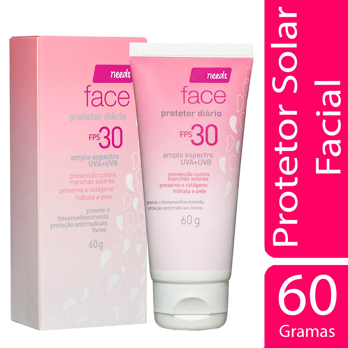 Protetor Solar Facial Needs FPS 30 60g