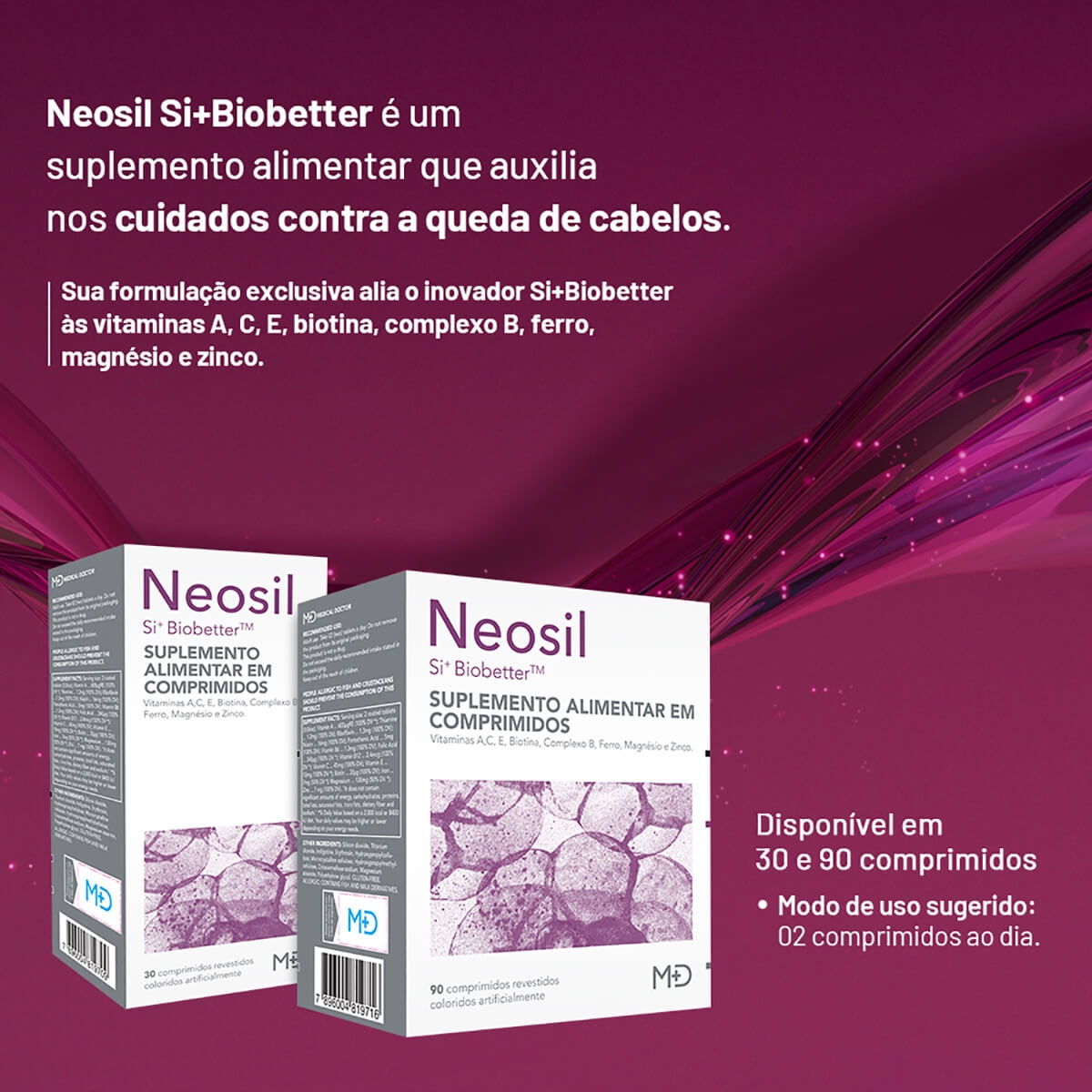 Neosil 50mg com 30 Comprimidos | Drogasil