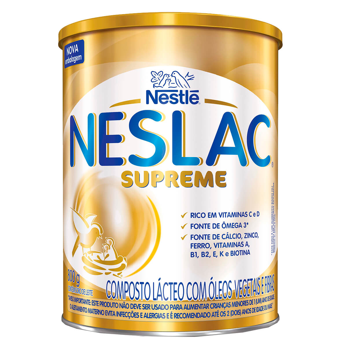 Composto Lácteo Neslac Supreme com 800g Menor preço em Composto Lácteo Neslac Supreme com 800g