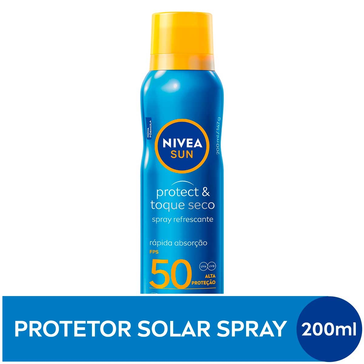 Protetor Solar Corporal Spray Nivea Sun Protect&Fresh FPS 50 200ml Menor preço em Protetor Solar Corporal Spray Nivea Sun Protect&Fresh FPS 50 200ml