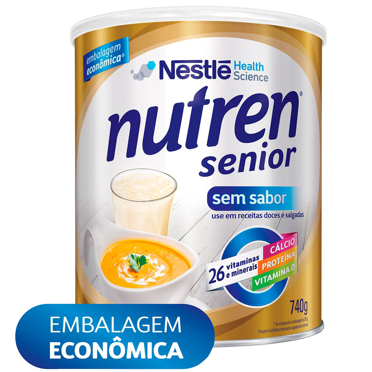 Suplemento Alimentar Nutren Senior Sem Sabor