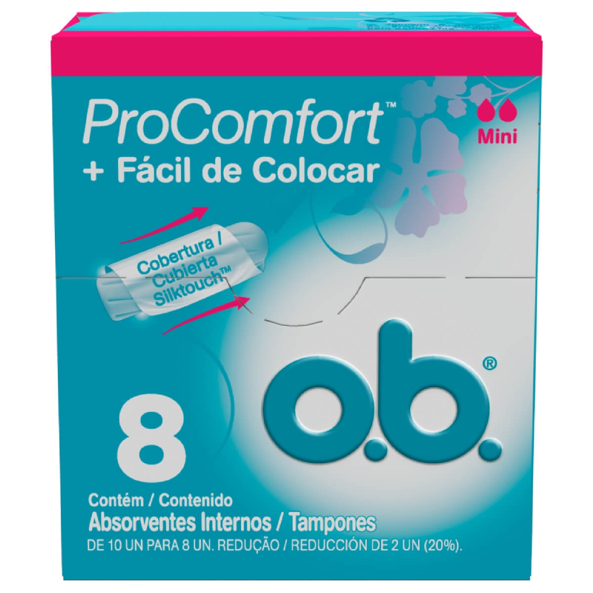 Absorvente Interno O.B. ProComfort Mini 8 Unidades