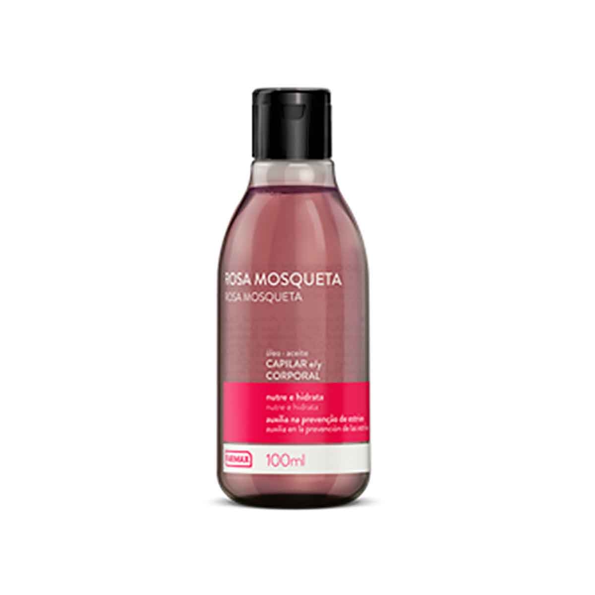 Óleo Corporal e Capilar Farmax Rosa Mosqueta com 100ml