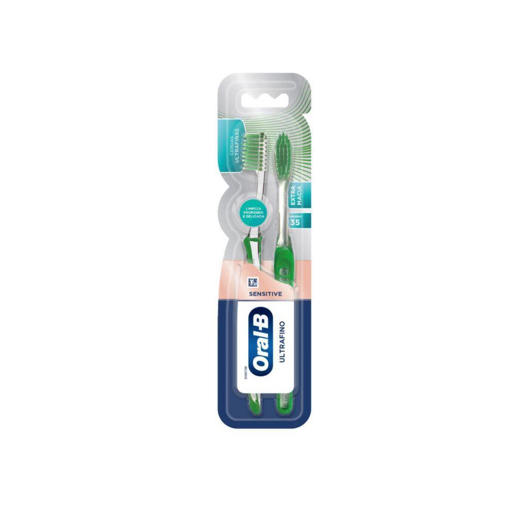 Escova Dental Oral-B Ultrafino 2 unidades Menor preço em Escova Dental Oral-B Ultrafino 2 unidades
