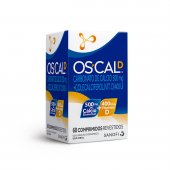 Vitamina D + Cálcio Oscal D 500mg + 400UI com 60 comprimidos