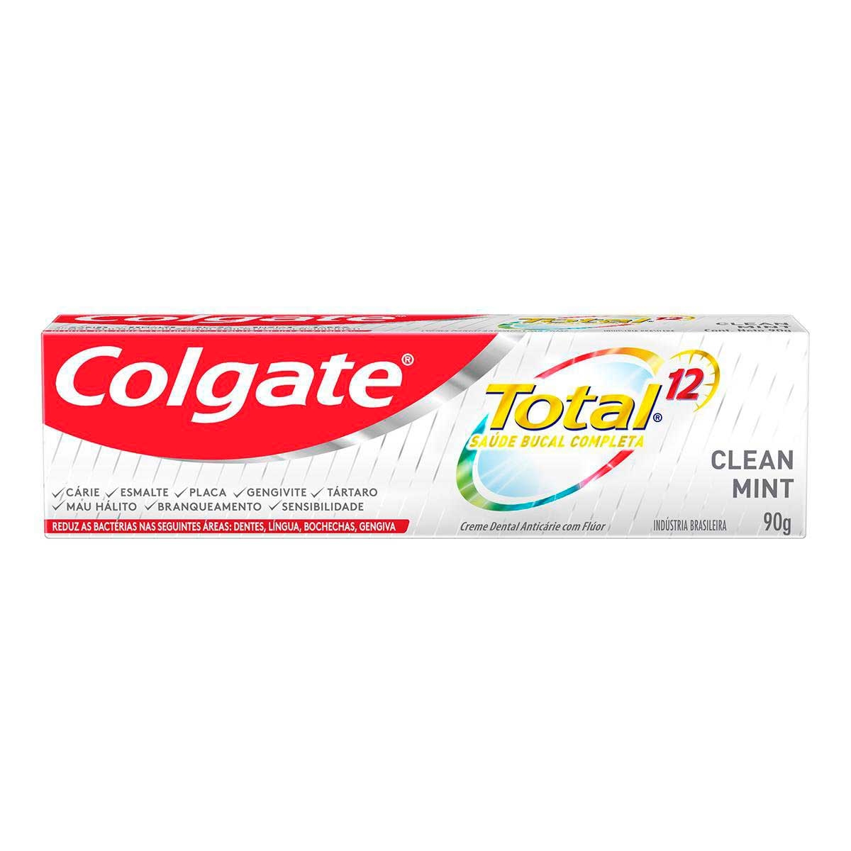 Pasta de Dente Colgate Total 12 Clean Mint com 90g