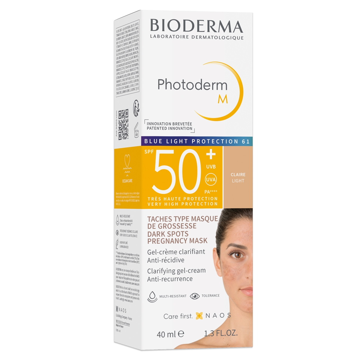Protetor Solar Facial com Cor Bioderma Photoderm M FPS 50+ Claire (Pele Clara) 40ml Menor preço em Protetor Solar Facial com Cor Bioderma Photoderm M FPS 50+ Claire (Pele Clara) 40ml