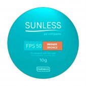 SUNLESS PO COMPACTO FACIAL FPS50 BRONZE 10G