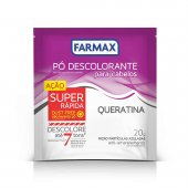 Pó Descolorante Capilar Farmax Queratina com 20g