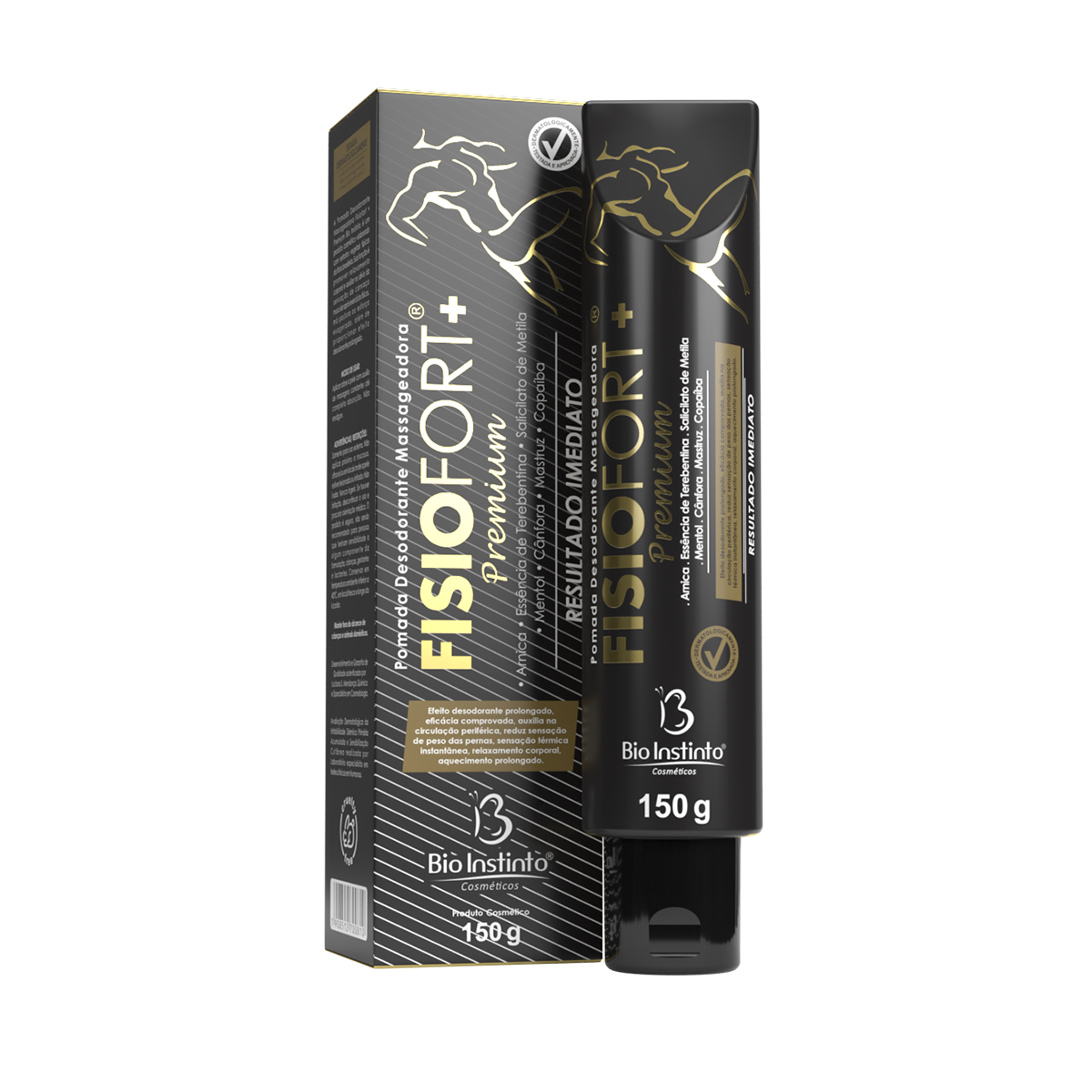 Pomada Desodorante Massageadora Fisiofort+ Premium Bio Instinto 150g Menor preço em Pomada Desodorante Massageadora Fisiofort+ Premium Bio Instinto 150g
