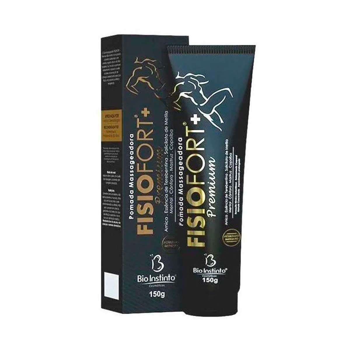 Pomada Massageadora Bio Instinto Fisiofort+ Premium com 150g Menor preço em Pomada Massageadora Bio Instinto Fisiofort+ Premium com 150g