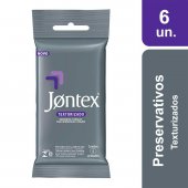 Preservativo Jontex Texturizado com 6 Unidades