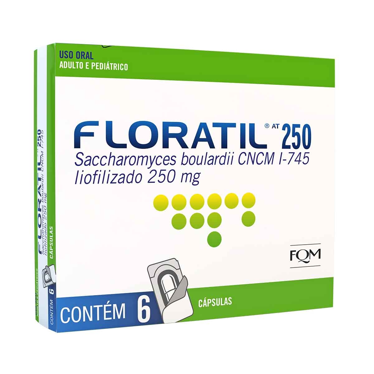 Probiótico Floratil AT 250mg 6 cápsulas