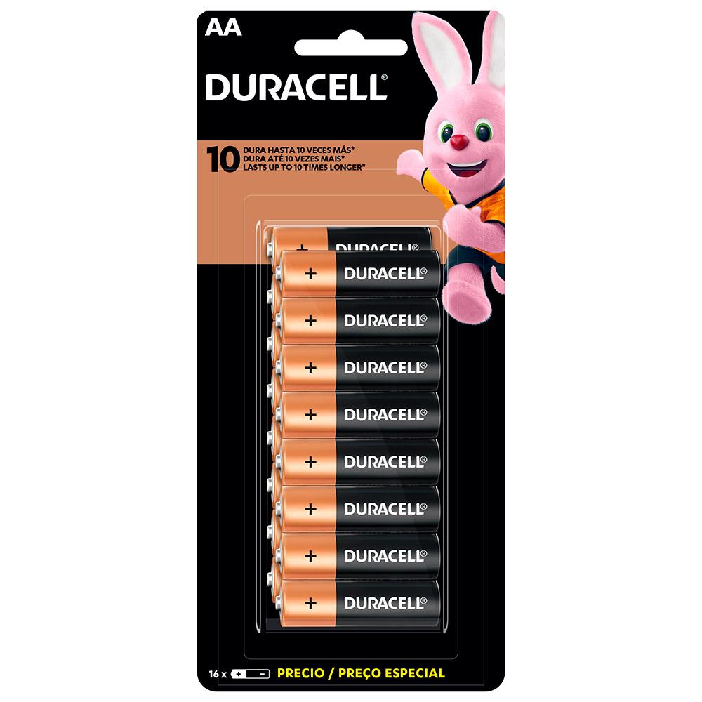 Duracell Duralock Pilha Alcalina AA com 16 unidades Menor preço em Duracell Duralock Pilha Alcalina AA com 16 unidades