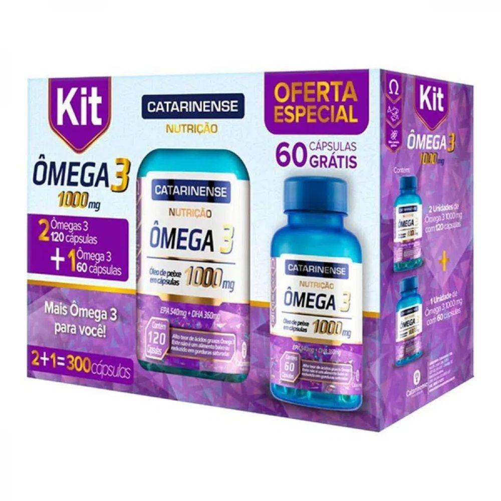 Kit Omega 3 1000mg Catarinense Epa/Dha - 300 Caps é ruim? Kit Omega 3 1000mg Catarinense Epa/Dha - 300 Caps é boa?
