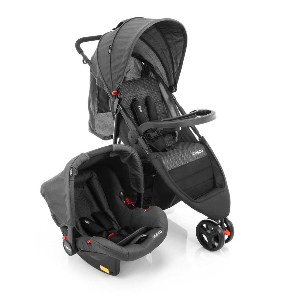 Travel System Jetty Duo Cosco - Preto Mescla é boa?