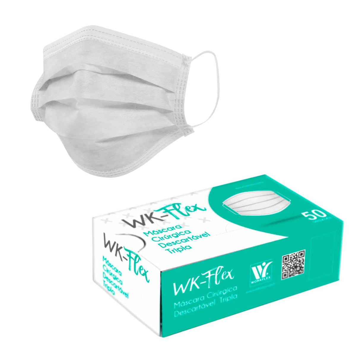 Máscara Cirúrgica Tripla Branca Adulto WK Flex - Caixa com 50 unidades é ruim? Máscara Cirúrgica Tripla Branca Adulto WK Flex - Caixa com 50 unidades é boa?