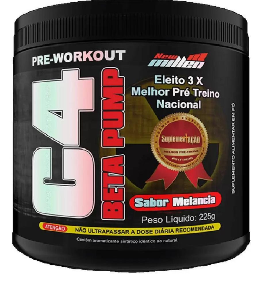 Suplemento em pó New Millen C4 Beta Pump 225g Tangerina Menor preço em Suplemento em pó New Millen C4 Beta Pump 225g Tangerina