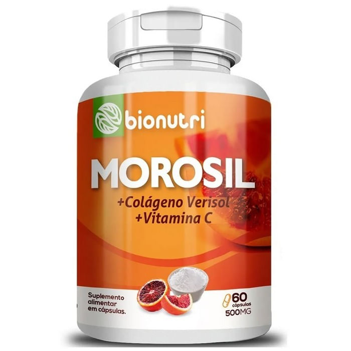 Morosil + Colágeno Verisol + Vitamina C - (60 Capsulas) - Bionutri Menor preço em Morosil + Colágeno Verisol + Vitamina C - (60 Capsulas) - Bionutri