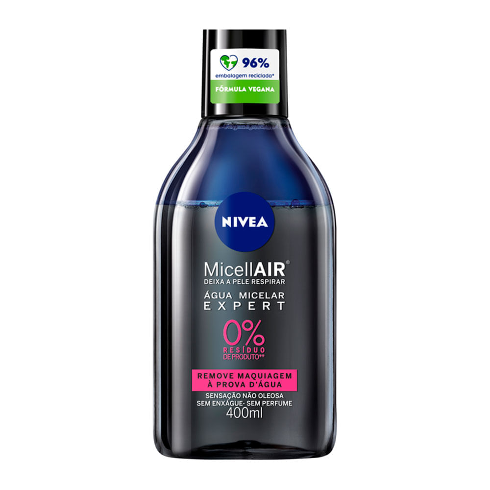 Água Micelar Bifásica Nivea Micellair Expert 400ml Menor preço em Água Micelar Bifásica Nivea Micellair Expert 400ml